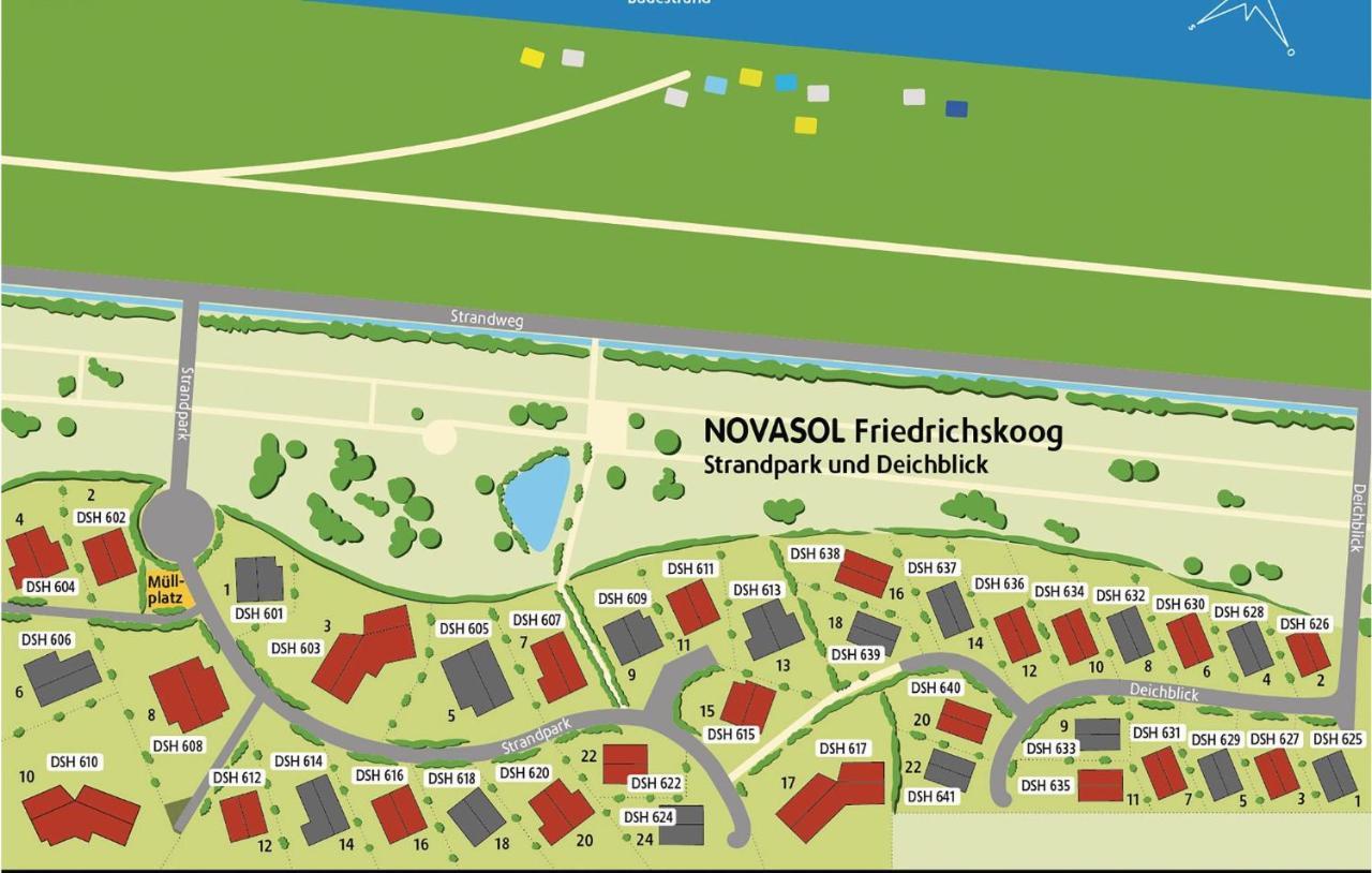 Friedrichskoog-Deichblick 1 Villa Exterior foto